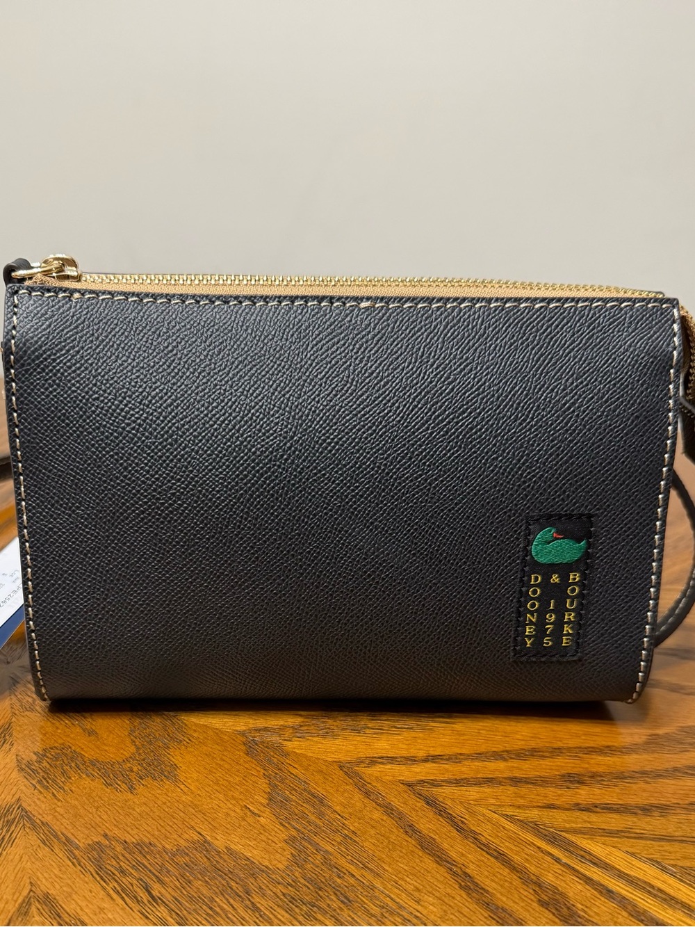 Dooney & Bourke Black Crossbody with Gold Hardware